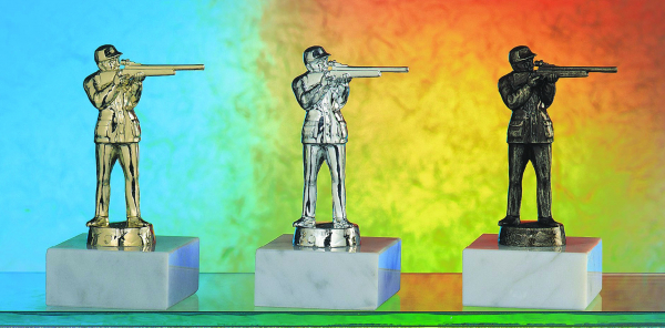 Metallfigur Schütze Gewehr